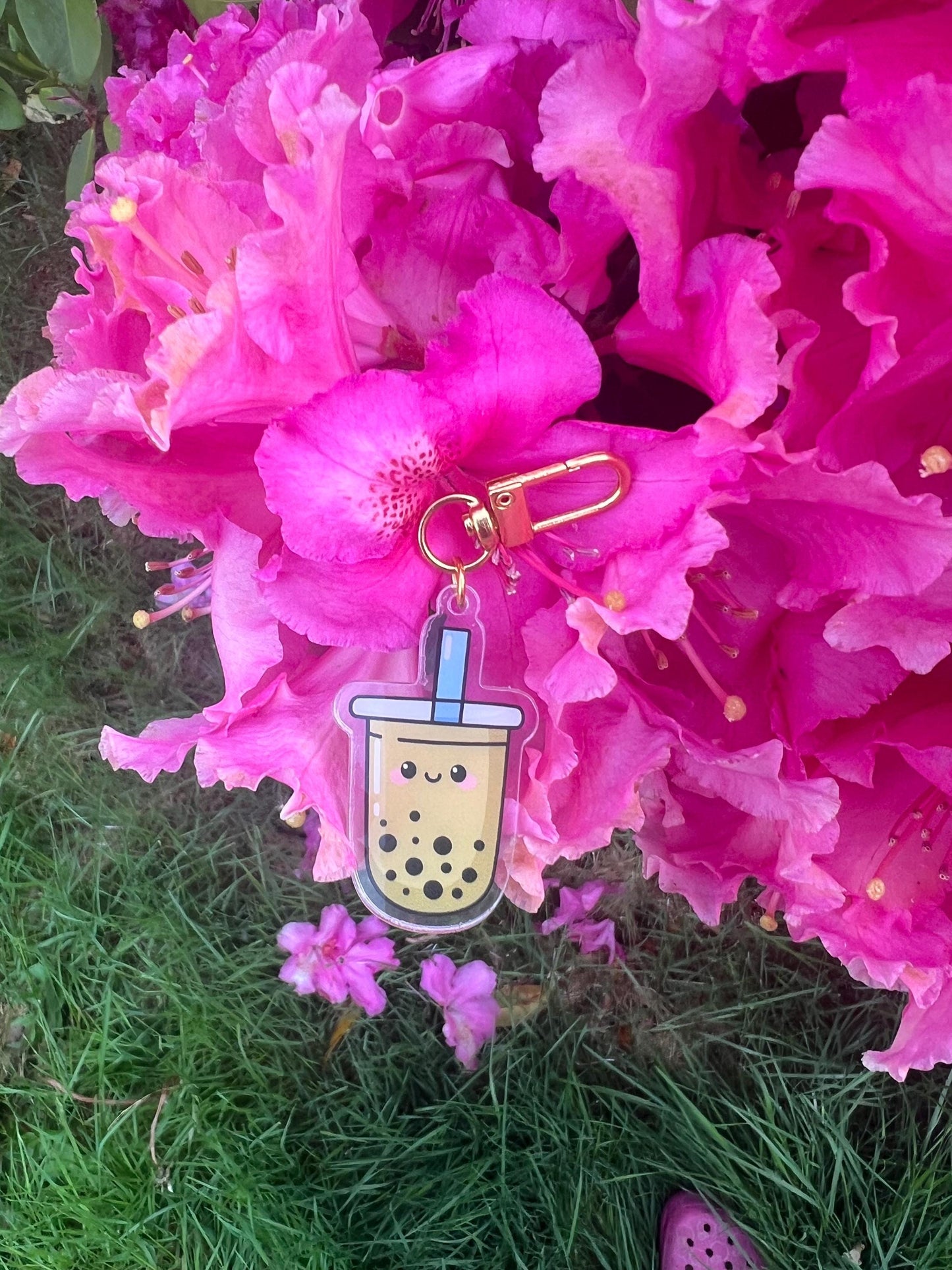 Boba acrylic key chain