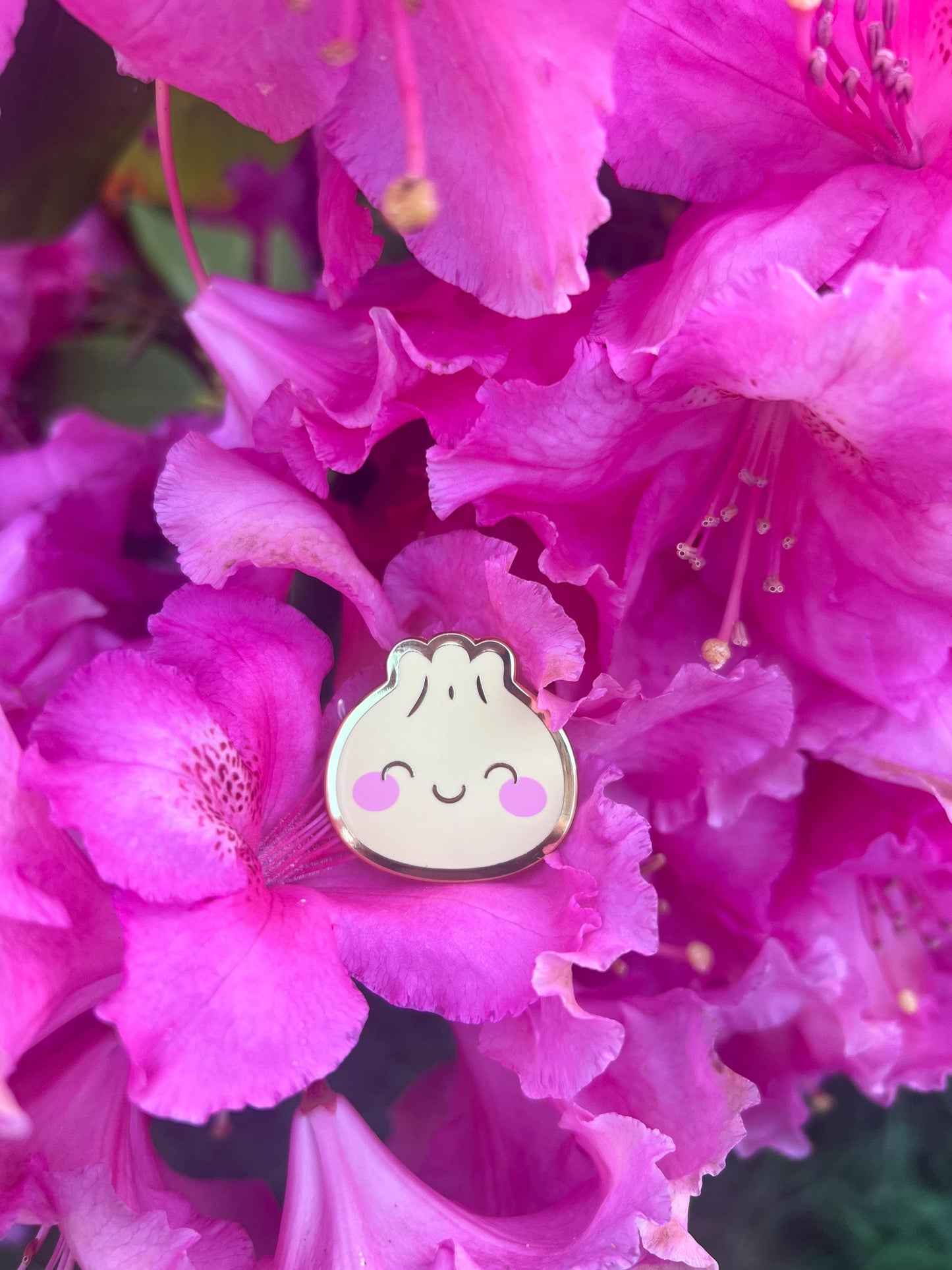 Bao dumpling enamel pin