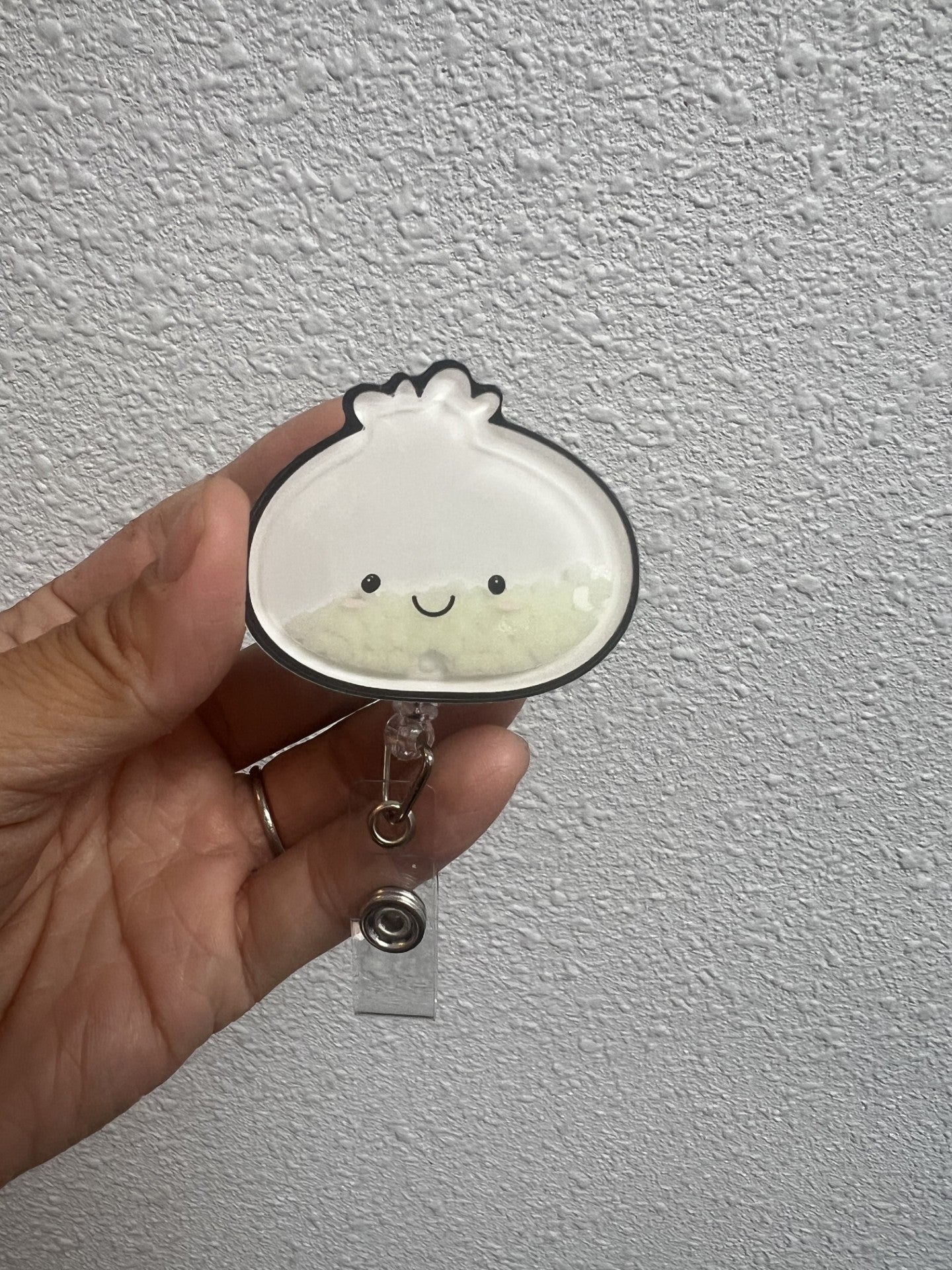 Glow in the Dark Dumpling Badge Shaker