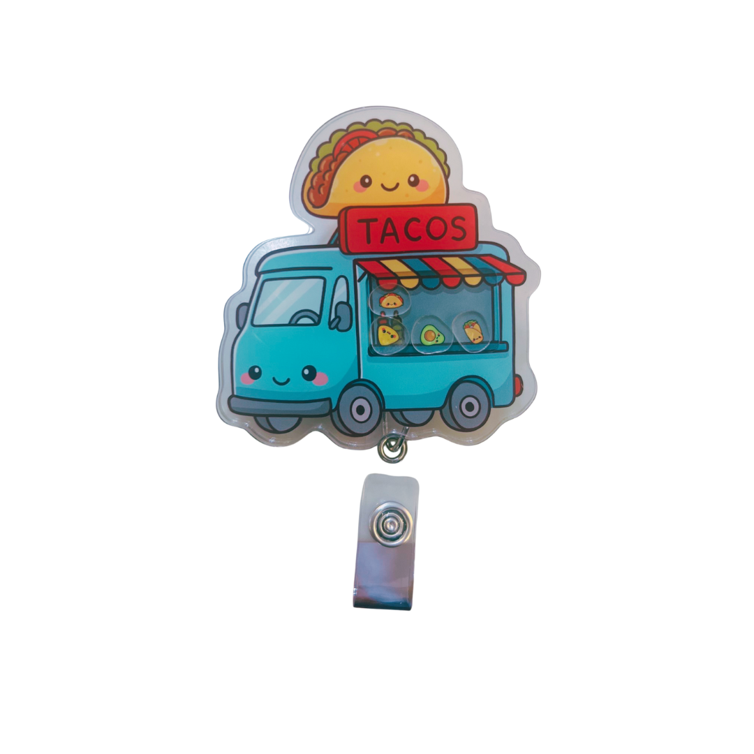 Taco truck badge reel
