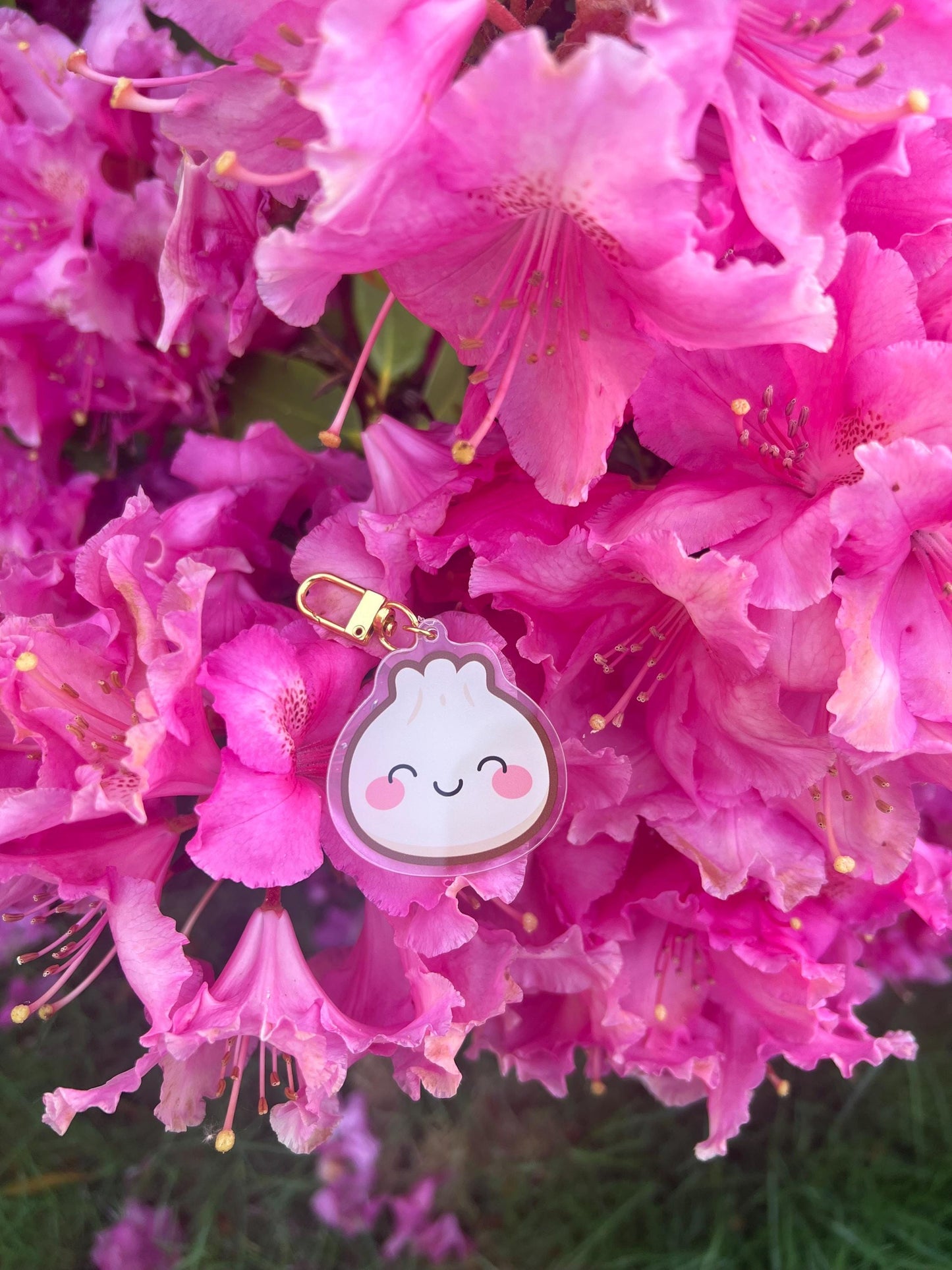 Dumpling bao key chain