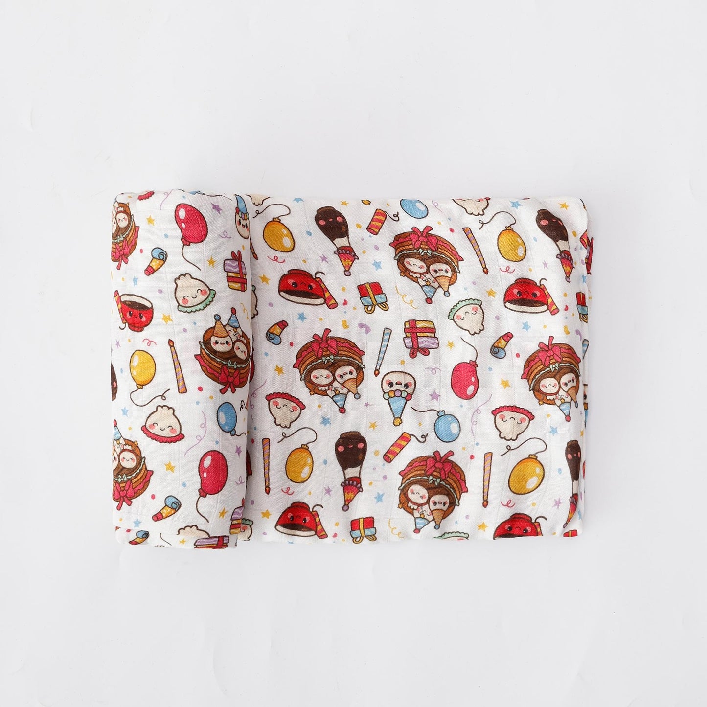 Birthday Dumpling Muslin Swaddle