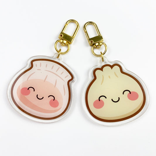Dumpling bao key chain