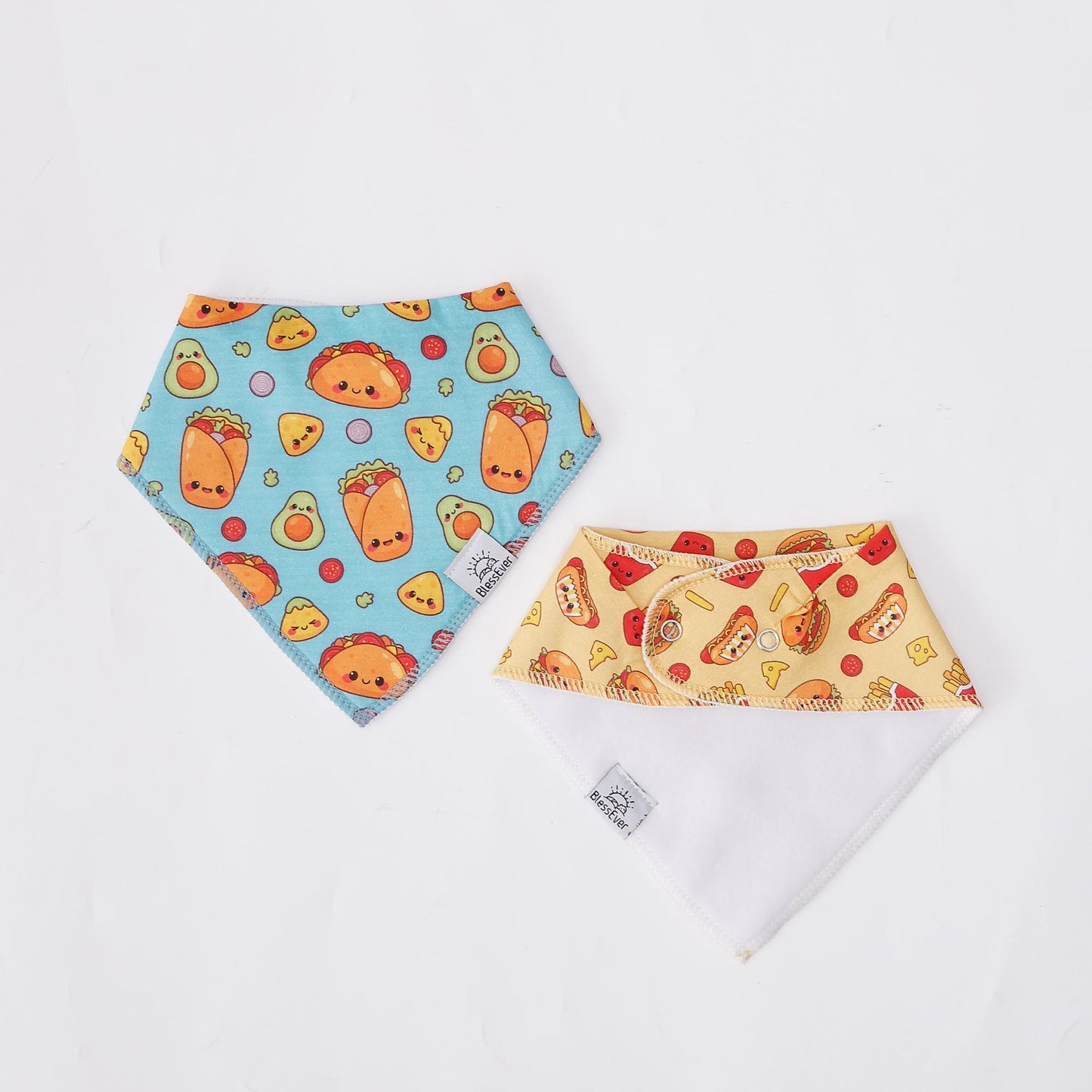 Baby Bandana Bib 100% Cotton Soft- 3 Pack Bib Set