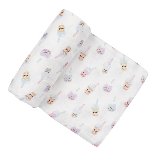 Bubble Tea Muslin Swaddle