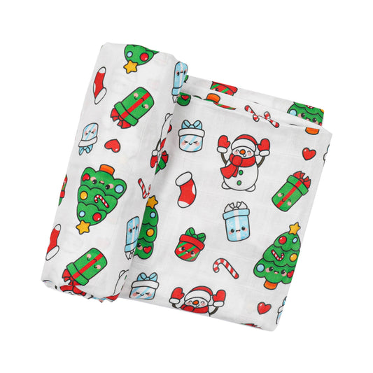 Christmas Muslin Swaddle