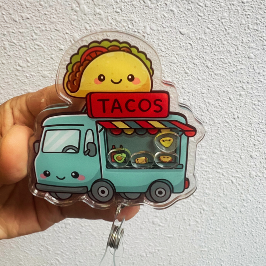 Taco truck badge reel