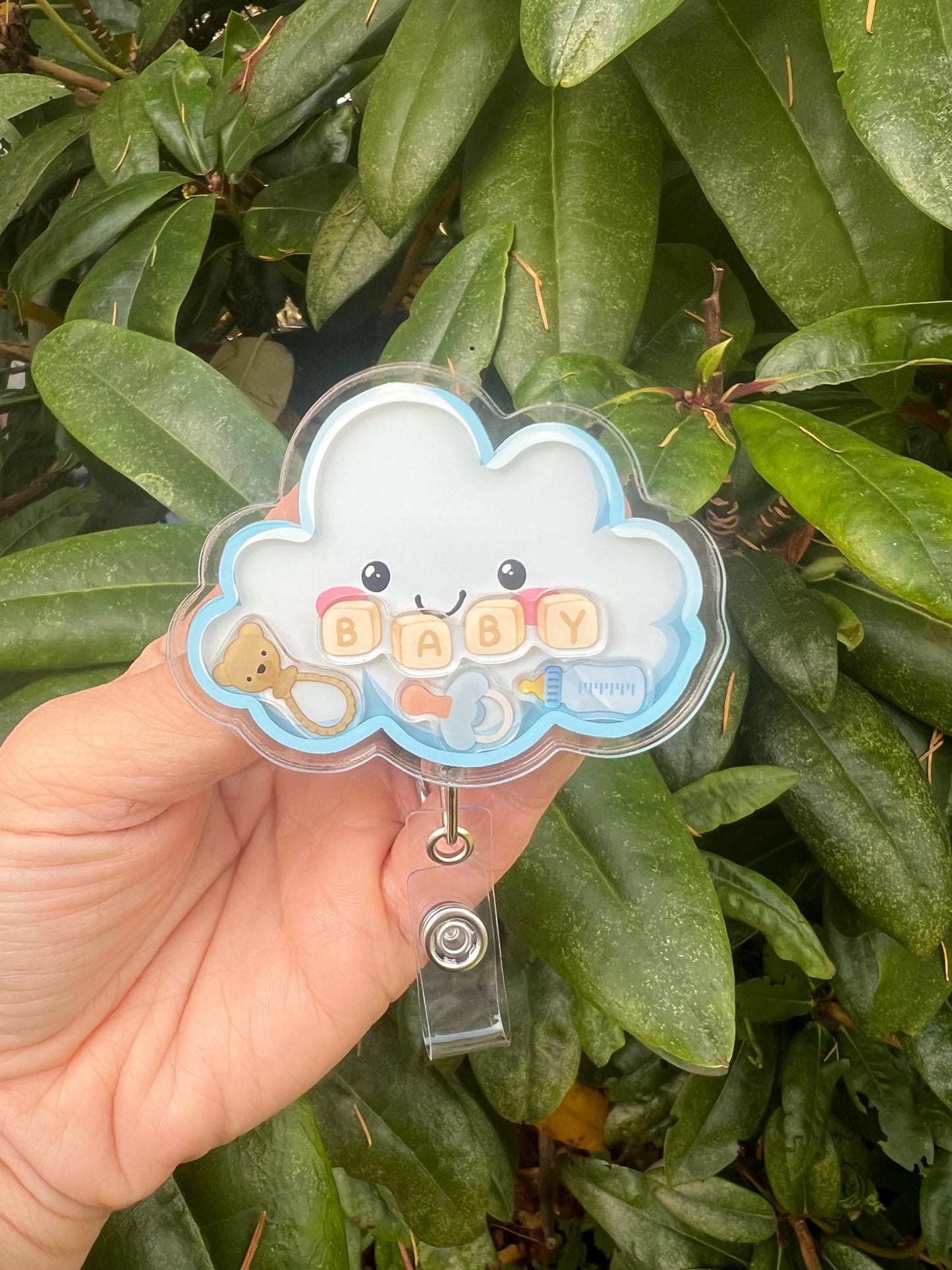Cute Baby Badge Shaker
