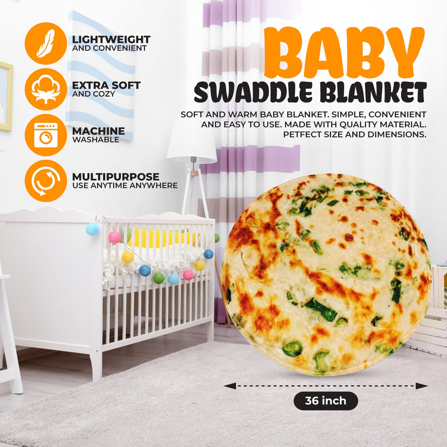 Green Onion Pancake Swaddle